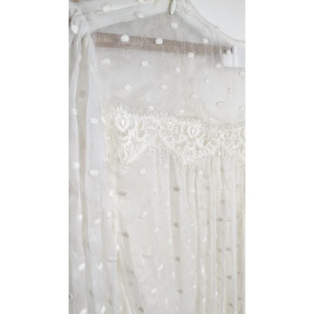 Zimmermann Oleander Lattice Playsuit Silk Size 1 / 10 - Picture 8 of 16